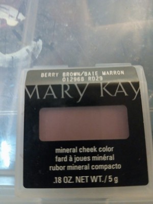 New In Package Mary Kay Mineral Cheek Color Blush Berry Brown Full Size