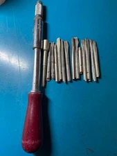 Yankee North Bros.  No. 130A Spiral Ratcheting Screw Driver w/ 14 Bits