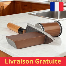Affûteur de Couteaux Roulant Professionnel 15° Affûtage Précis Diamant Magnétiqu
