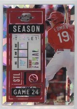 2020 Panini Contenders Season Ticket Optic Cracked Ice 4/23 Tommy Edman #61 4f5