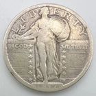1917-D TYPE 2 Standing Liberty Silver Quarter VG to Fine - Semi Key Date