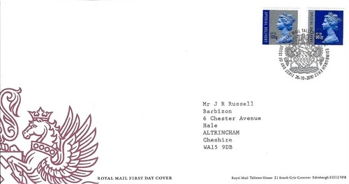26/10/2010 -  GB FDC- Two Machin Special Delivery Definitives  - First Day Cover