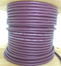 DH Labs Silver Sonic D-110 AES/EBU Cable Bulk per foot DIY Digital cable