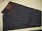 NEW True Religion Jeans 32 x 35 Straight Leg Phantom Blake Raw Dark Blue Denims — photo 6