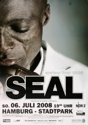 Seal - System Tour, Hamburg 2008 | Konzertplakat | Poster