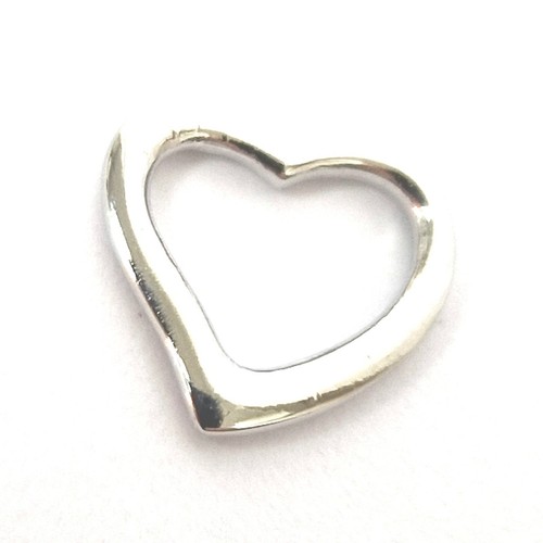 925 Sterling Silver Heart Pendant Small 9.8mm High 10.7mm Wide 0.5g - Picture 10 of 12