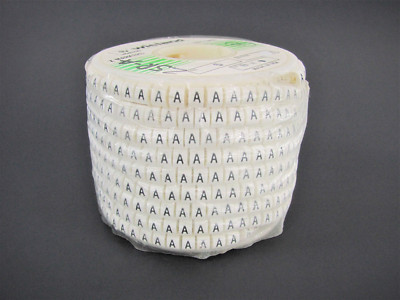 (1000x) Wieland Size 5, Letter A Slip On Wire Marker, .160'' to .215'' OD, Z Type