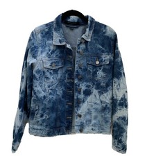 Helium London Acid Wash Denim Jean Jacket