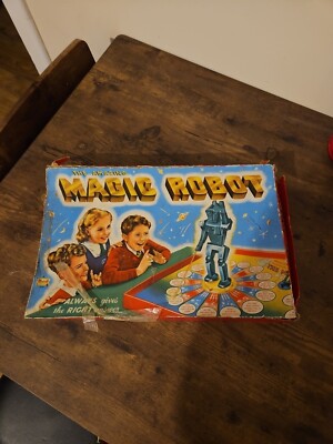 Vintage The Amazing Magic Robot Board Game Merit Toy 1950's UK
