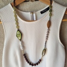 Beaded Costume Jewelery Necklace Stunning for Layering