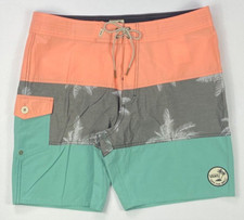 Men's Vans Tri-blend Psych Panel Board Shorts Swim Size 36