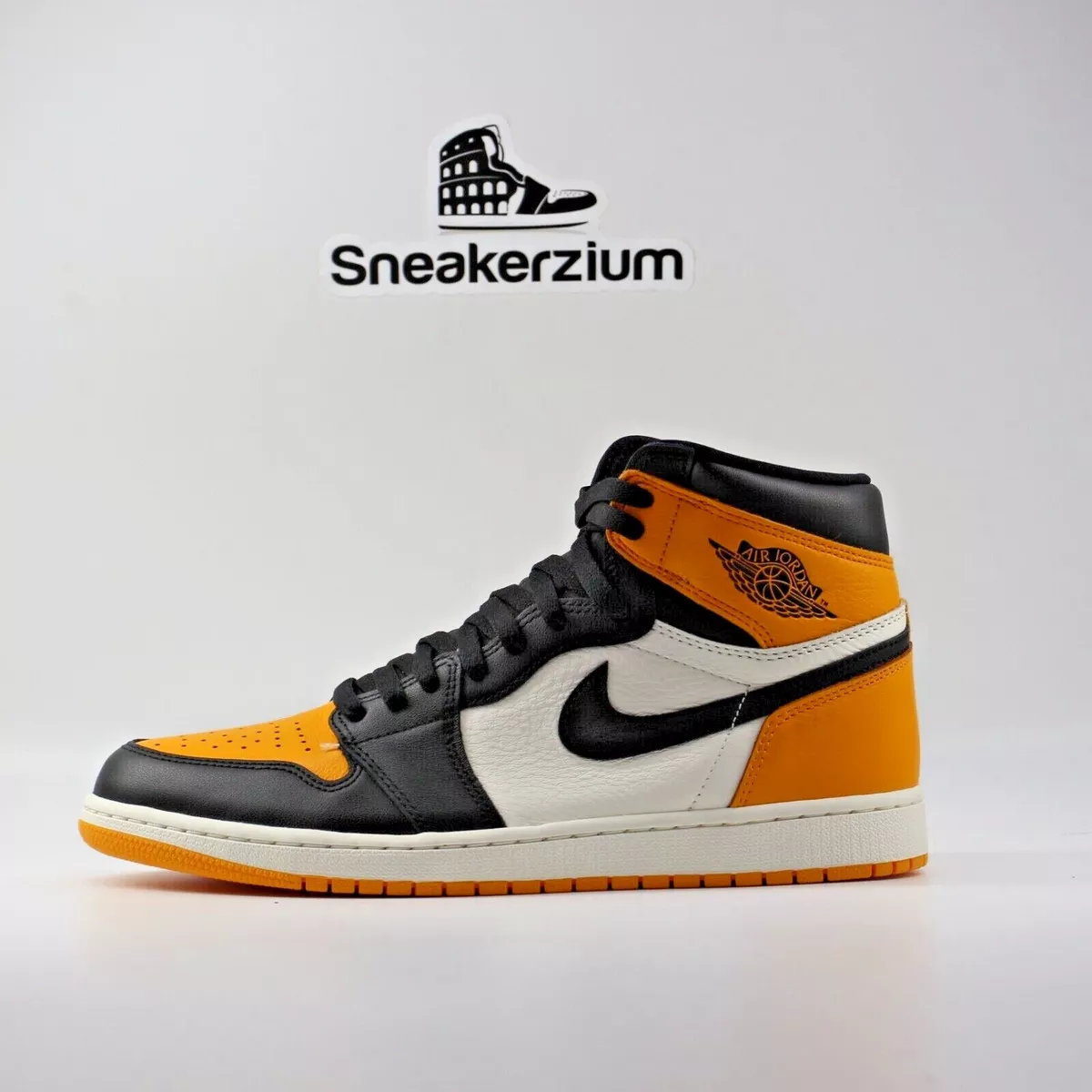 Nike Air Jordan 1 Retro High OG Taxi Yellow Toe 555088-711 Men's or GS New