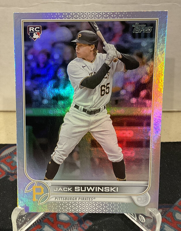 2022 Topps Update Jack Suwinski US236 Rainbow Foil Rookie Parallel Pirates
