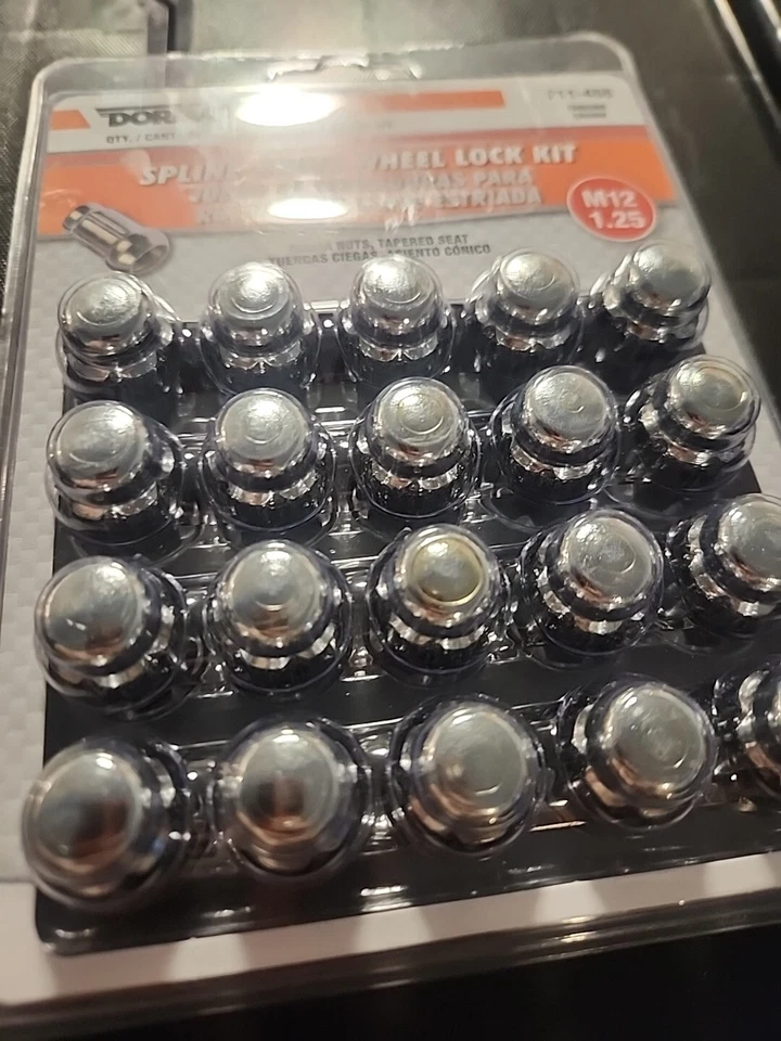 Kit de bloqueo de rueda Dorman 711-455 paquete de 20 ~ tuercas de bellota M12 1,25 Foto 4 de 4