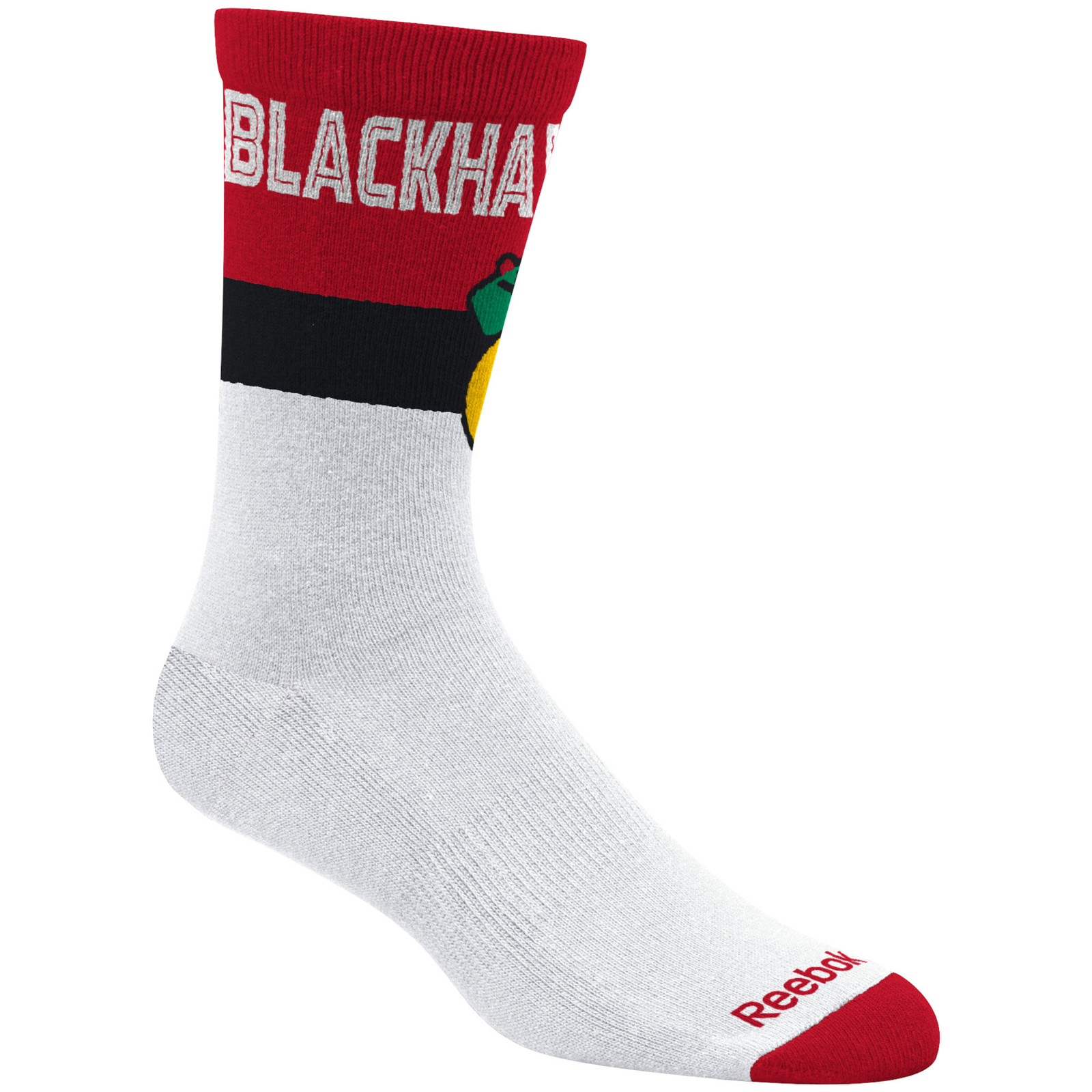 Белые/красные спортивные носки Chicago Blackhawks, размер X-Large (12-15)