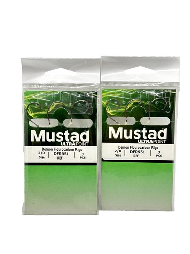 2 Confezioni Mustad Surf Leaders SL-10 10# 36" – 24 Pezzi Totali, Nuovi