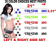 MasterCraft TRISTAR 190 TRI STAR Master Craft Boat decal decals 30 color choices