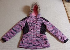 Free Country Girls Large Multi-Color Polyester Blend Zip Up Jacket 23
