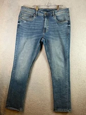 The Perfect Jean NYC Men’s 35x30 Blue Slim Fit Denim 5 Pocket Jean Pants EUC