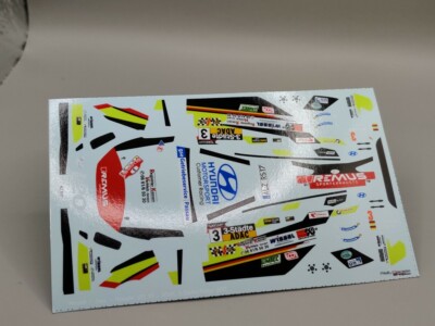 DECALS 1/43 HYUNDAI i20 R5 Rene Mandel ADAC 3-Städte-Rallye 2017