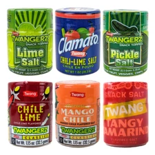 Twang Twangerz Snack Topping Popcorn Salt, Mix & Match, One 1.15oz Shaker