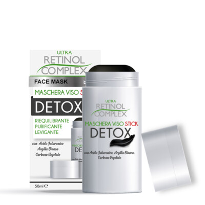 GESICHTSMASKE STICK DETOX GLÄTTEND PFLANZENKOHLE RETINOL COMPLEX_2743
