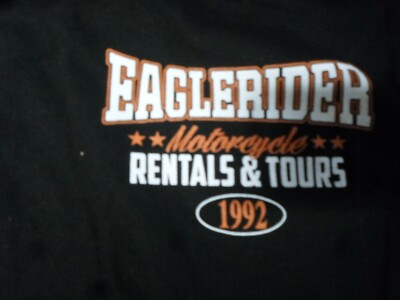 Eaglerider MOTORCYCLE RENTALS AND TOURS 1992 T-Shirt SIZE MEDIUM - Main Image