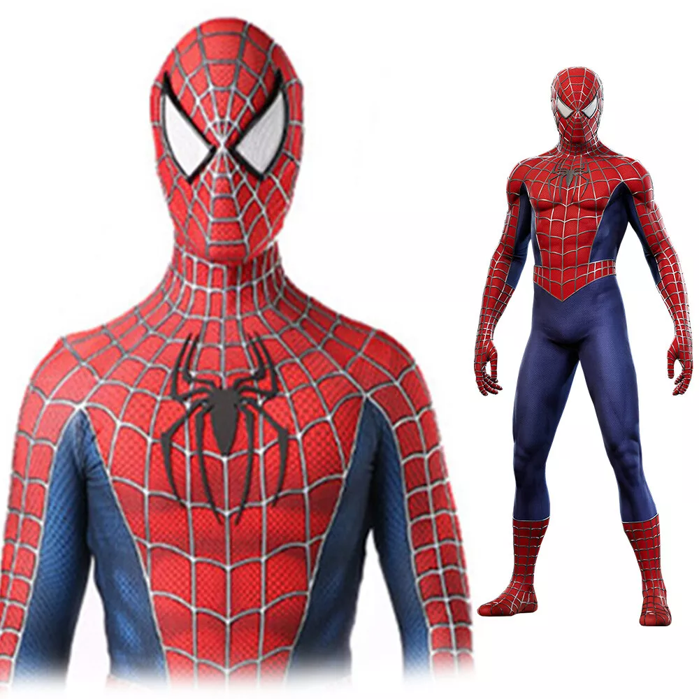 Spider Man Cosplay Costume Spider Man 2 Tobey Maguire Suit Version