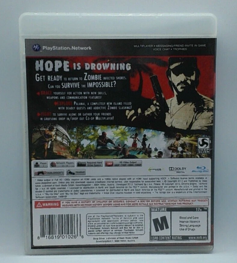 Dead Island: Riptide (PS3) 816819010266