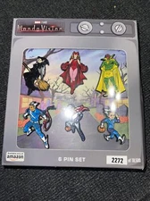 Marvel WandaVision Wanda Maximoff Scarlet Witch 6 Metal Enamel Pin Set Oct.18 