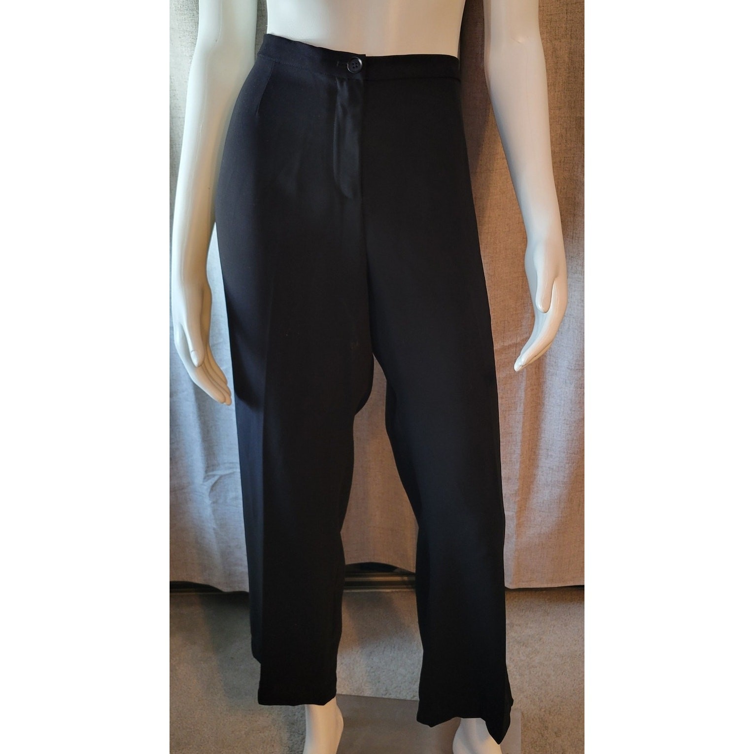 Pendleton Pant Suit Solid Black 1 Button Blazer a… - image 6