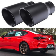 2x Car Exhaust Pipe Tip Rear Throat Muffler Tailpipe For Acura Tlx Type S Pmc
