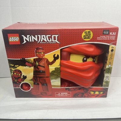 Lego KAI Ninjago Master Of Spinjitzu Halloween Costume Unisex New Damage Box