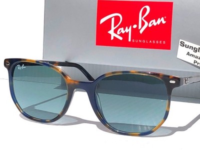 Ray Ban ELLIOT Yellow & Blue Havana GRADIENT Blue Grey Sunglass RE 2197 1356/3M