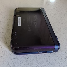 Nintendo 3DS XL Galaxy Purple Handheld System Tested Working No Stylus Charger