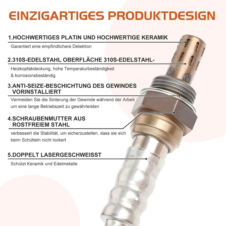 Sonda lambda sonda diagnostica per Skoda Superb I 2001-2008 06B906265E sonda lambda - Immagine 3 di 4