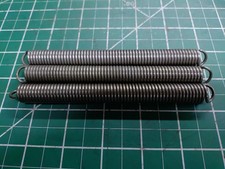 (3) Hook End Extension Spring 5.5" Free Length, .54" OD, .083" Wire Diameter