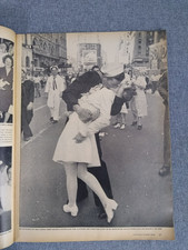 Life magazine August 27, 1945, Iconic "V-J Day in Time Square" pic, sailor kiss