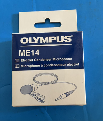 Brand New Olympus ME14 Electret Condenser Mono Tie-clip Microphone