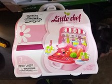 Little Chef On The Go Set by Toy Chef, 26 Pieces, Becomes A Car, Brand New