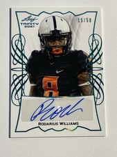 2021 Leaf Trinity RC Rookie Auto /50 Rodarius Williams TPA-RW2 New York Giants