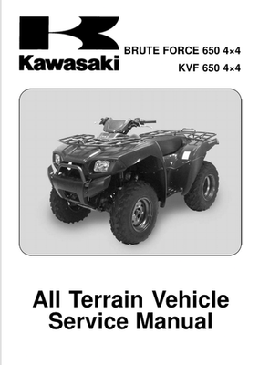 #ad #x27;05 #x27;09 Factory Kawasaki KVF 650 4x4 Brute Force ATV Service Manual KVF650 D E $32.63