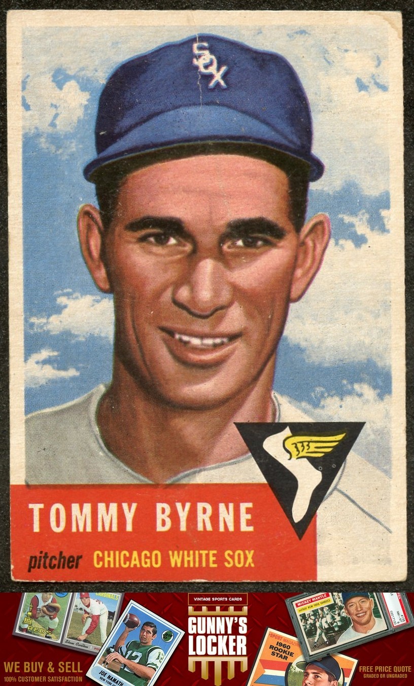 1953 Topps Tommy Byrne 123b Chicago White Sox