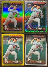 Landon Knack 2024 Topps Update Rookie Gold Rainbow Foil, X Fractor, Yellow, Base