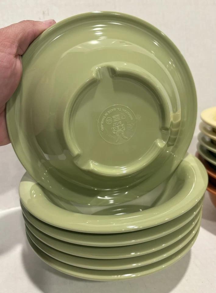 G.E.T. Melamine Bowls (6) B-127 7.25” 12oz Green & (6) B-105 5.5” 10oz 3-colors - Image 2 of 4