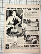 1940s Borg-warner Overdrive Car Ad Mrs. Phillips Oil Fields Ephemera 1940s Borg-warner Overdrive Car Ad Mrs. Phillips Oil Fields Ephemera
