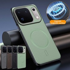 For OPPO Find X10 Pro Max X9 Reno 16F 15 14 Magsafe Case PU Leather Cover Slim