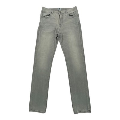NN07 No Nationality JEANS TWO Men's W33 L32 Grey Fade Skinny Fit Stretch Denim