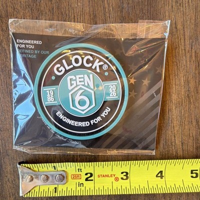 Glock GEN 6 Tactical Patch   PVC 2.5 in Black Blue White   Glock Logo Durable