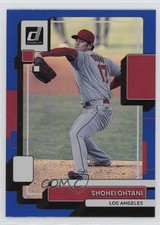 2022 Panini Donruss Variation Holo Blue Shohei Ohtani (Pitching) #147 4z8